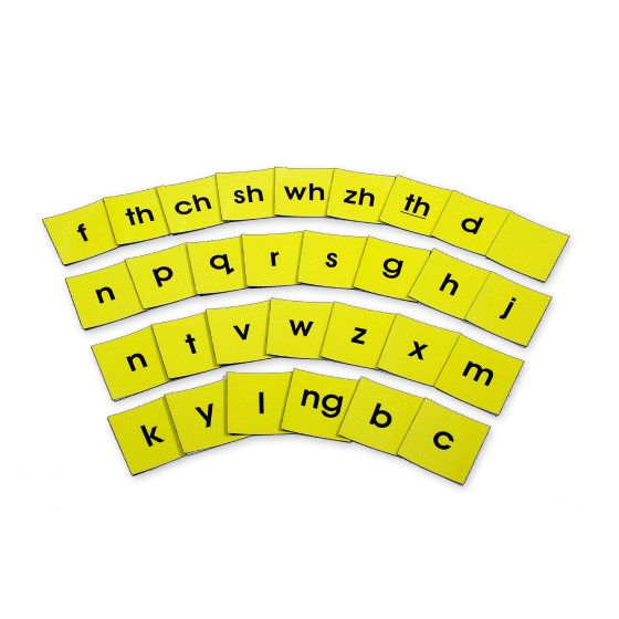 Large Magnetic Consonant Letter Set