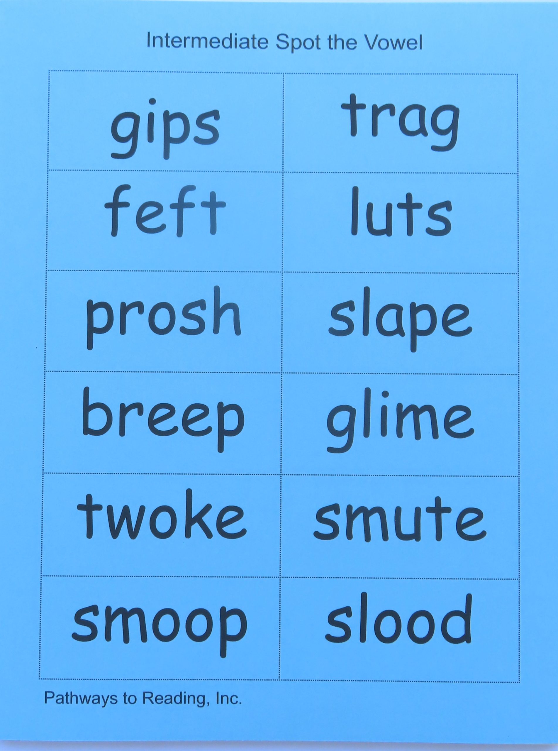 Intermediate Flash Card Packet
