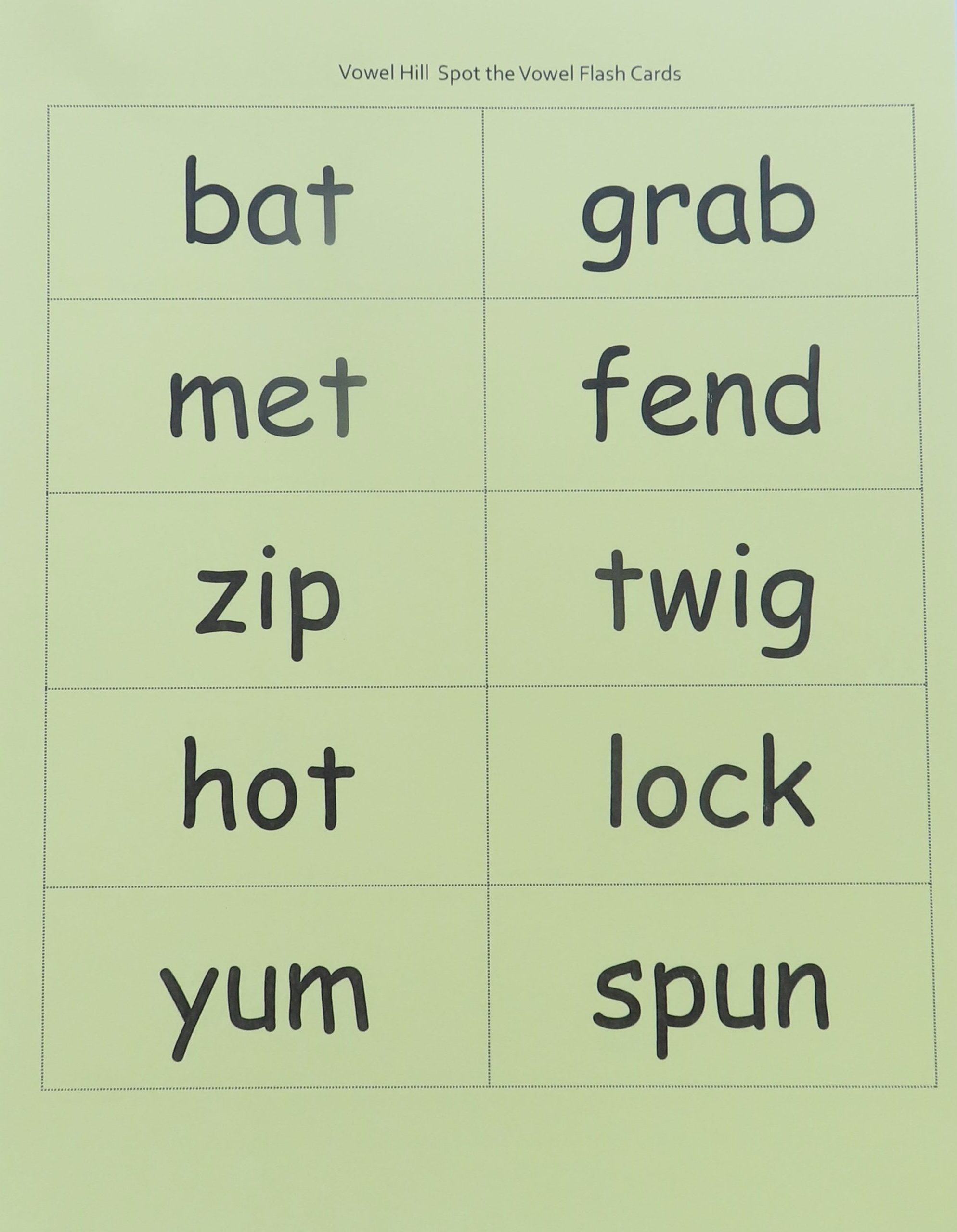 Kindergarten Flash Card Packet